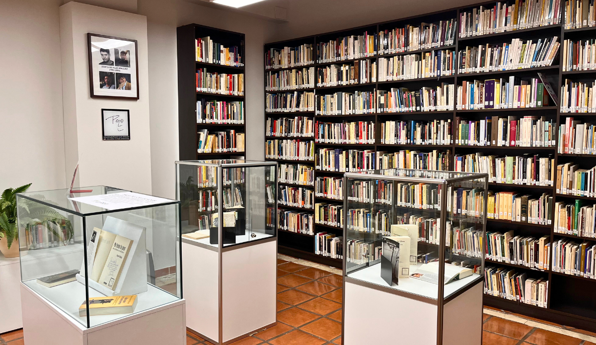 Sala de los legados en la biblioteca de arnedo donde se encuentra el legado de Leopoldo Alas Mínguez